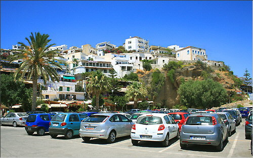 Agia Galini: View of the village from the port